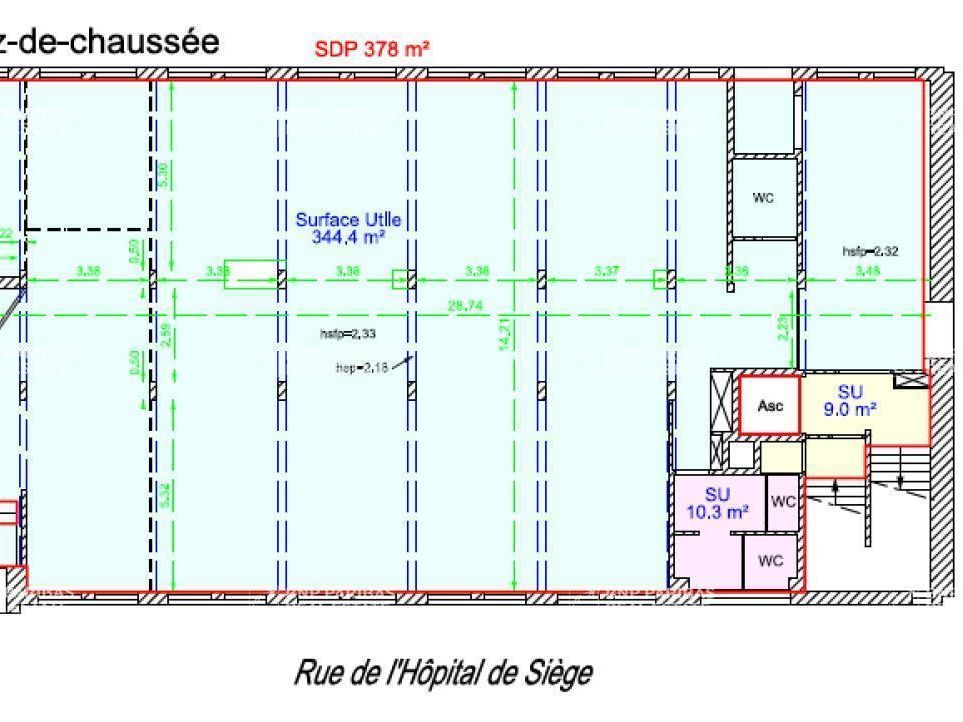 Location Bureaux 1795.8 m² divisibles 59300 Valenciennes