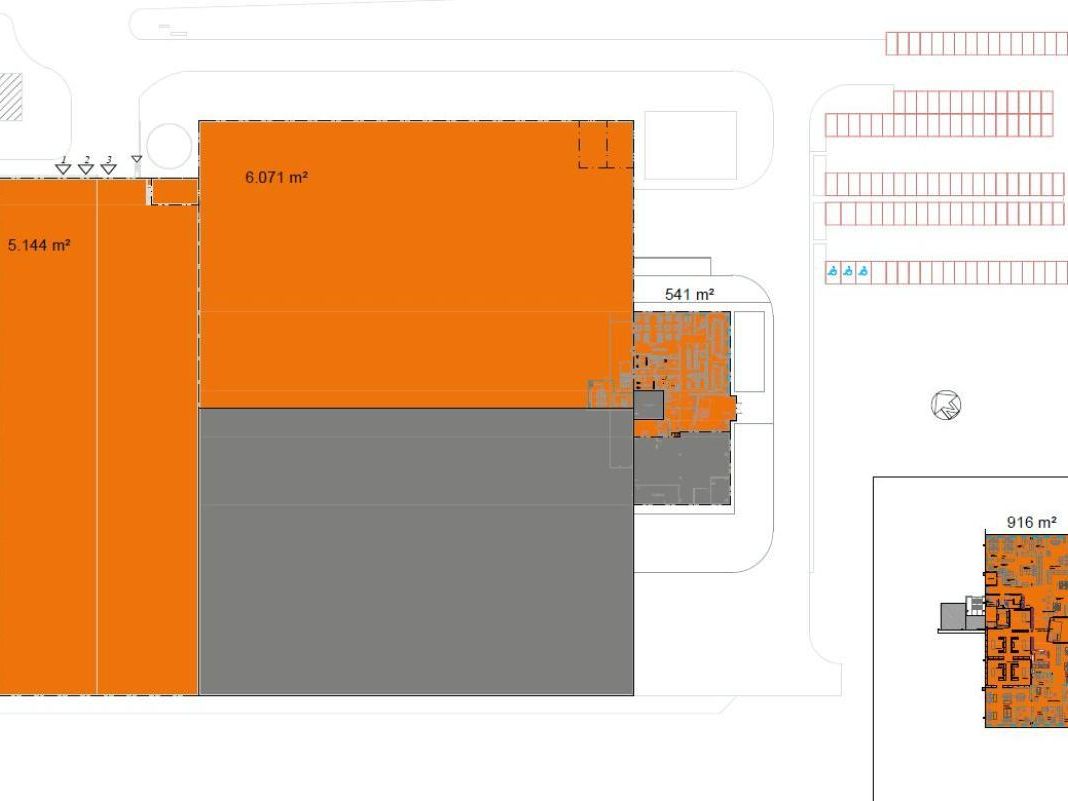 12672 m² pour cetentrepôts classe b en location à Templemars