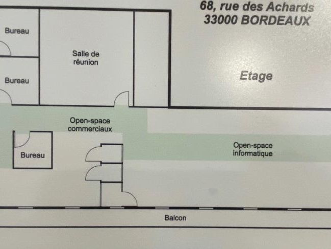 311 m² pour ce bureaux en location à Bordeaux