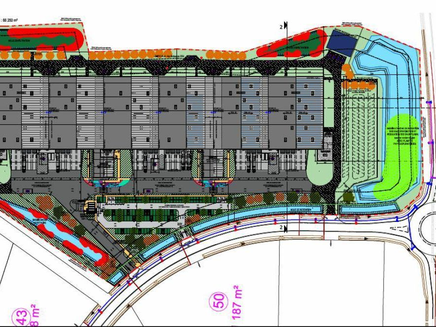 18857 m² pour cetentrepôts classe a en location à Tergnier