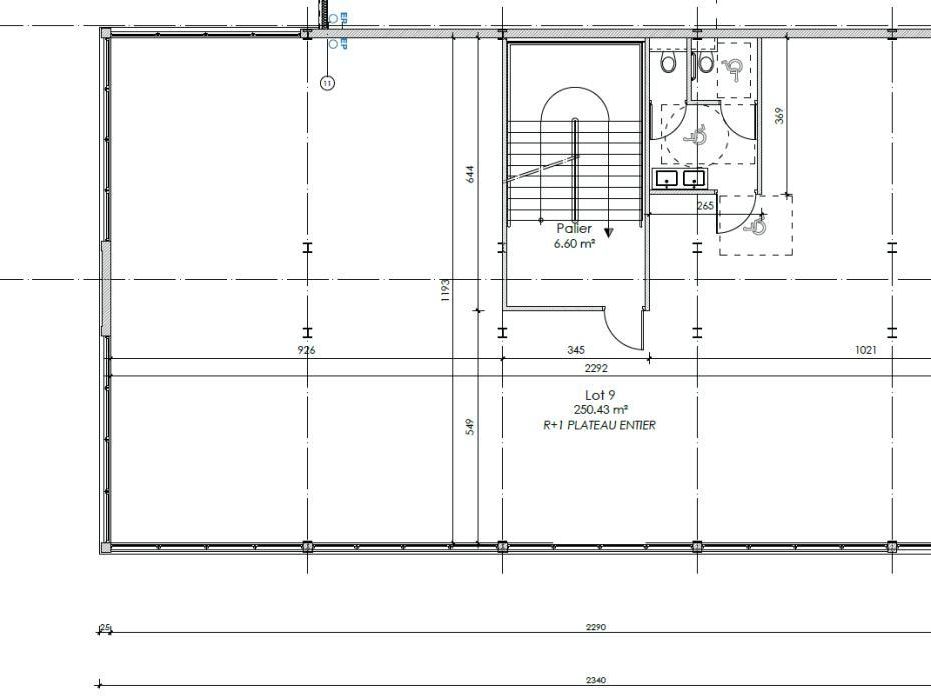 615 m² pour ce bureaux en location à Trith-saint-léger