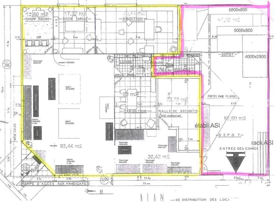 Location Activité 385 m² non divisibles 31650 Saint-orens-de-gameville