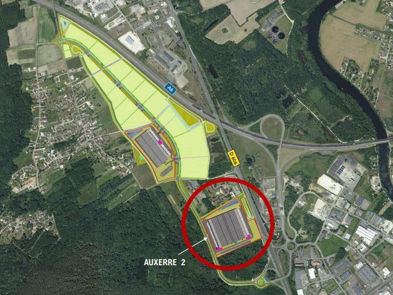 Location Entrepôts classe A 37988 m² non divisibles 89380 Appoigny