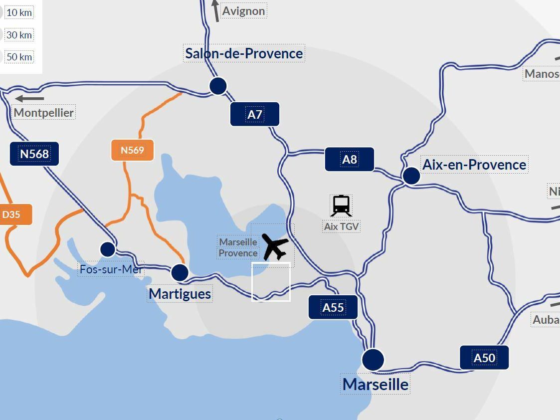 38696 m² pour cetentrepôts classe a en location à Ensuès-la-redonne