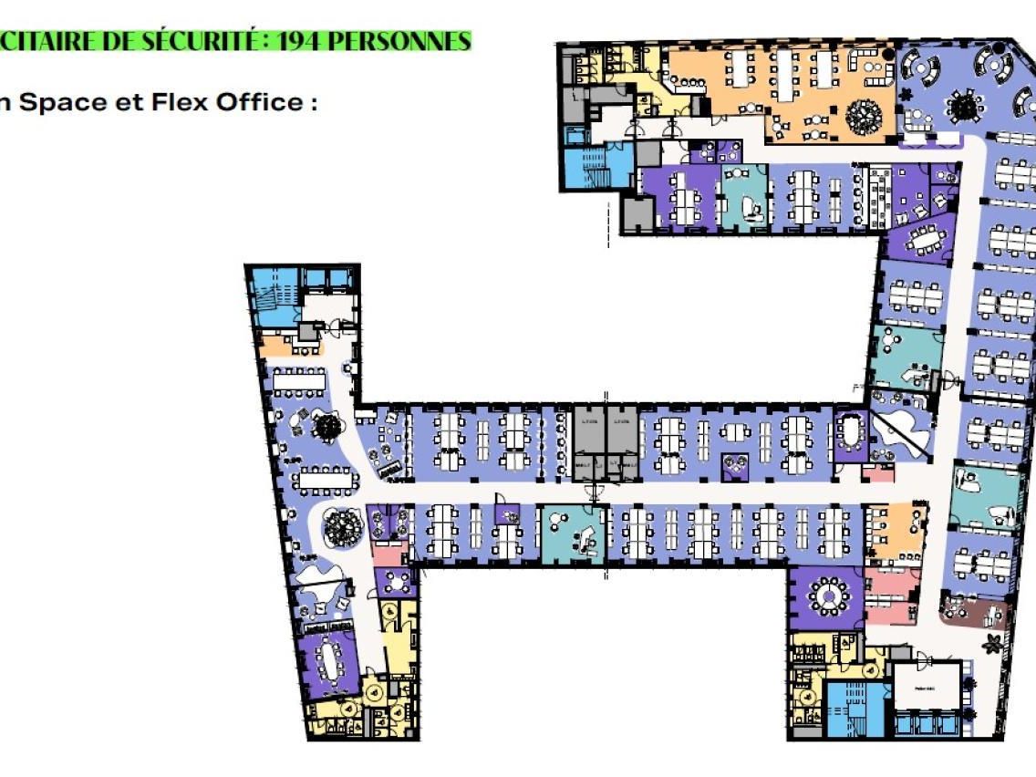 3252 m² pour ce bureaux en location à Paris