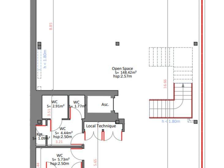 730 m² pour ce bureaux en location à Villeneuve-d'ascq