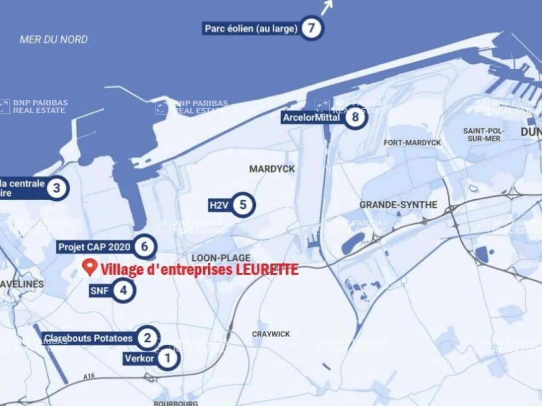 973 m² pour ce activité en location à Gravelines