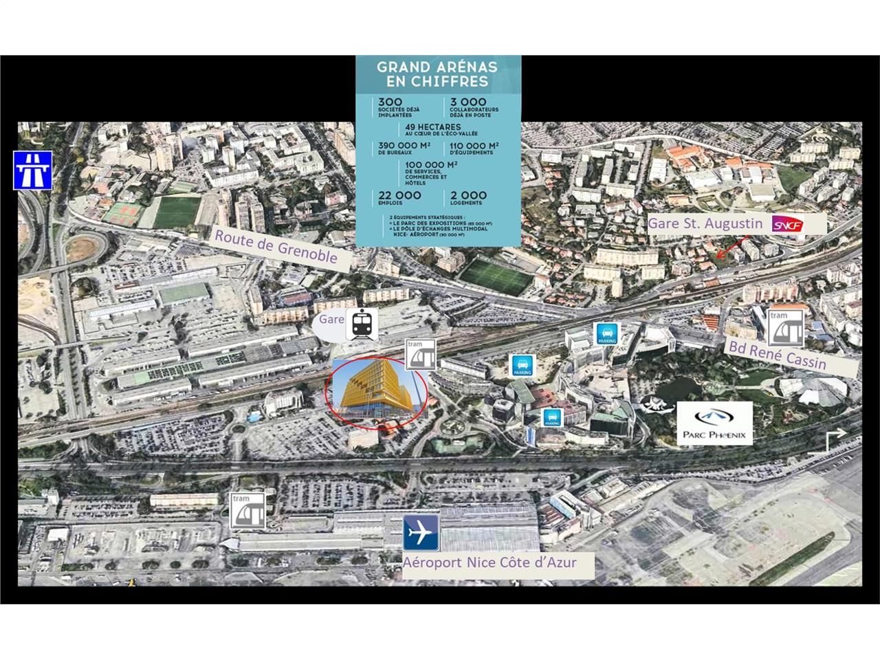 Location Bureaux 972.4 m² non divisibles 06200 Nice