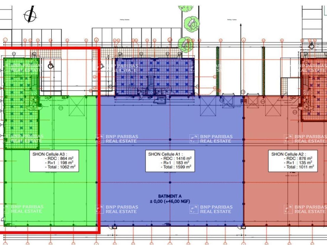 1062 m² pour ce activité en location à Sainghin-en-mélantois