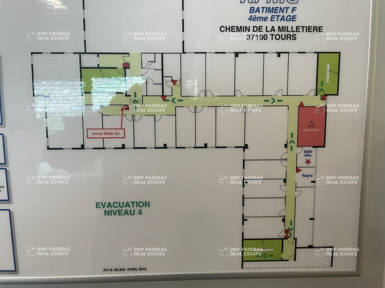 480 m² pour ce bureaux en location à Tours