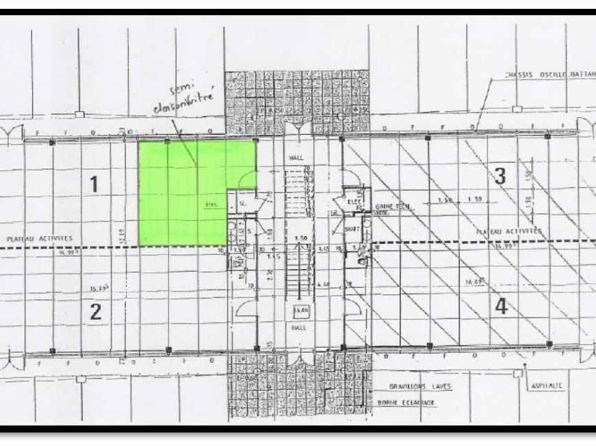 34 m² pour ce bureaux en location à Sainte-luce-sur-loire