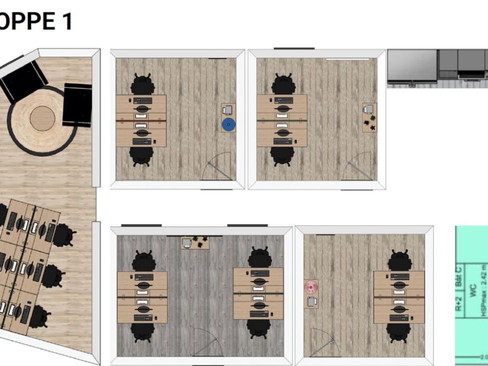 519.5 m² pour ce bureaux en location à Bordeaux
