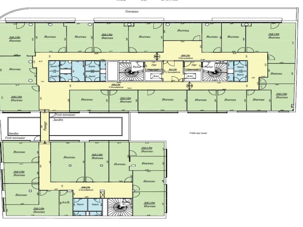 3434 m² pour ce bureaux en location à Boulogne billancourt