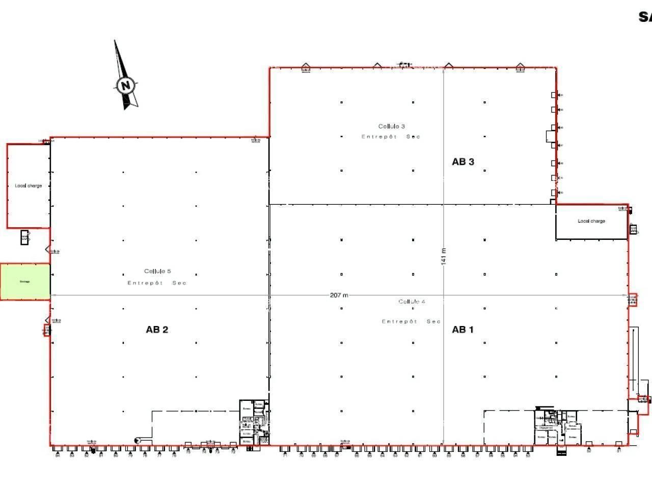 22267 m² pour cetentrepôts classe a en location à Saint-sorlin-en-bugey