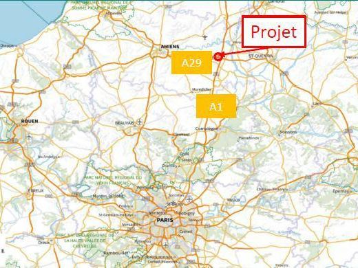 22796 m² pour cetentrepôts classe a en location à Ablaincourt-pressoir