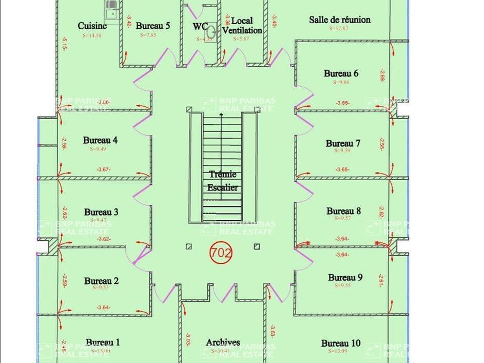 499 m² pour ce bureaux en vente à Rennes 35700