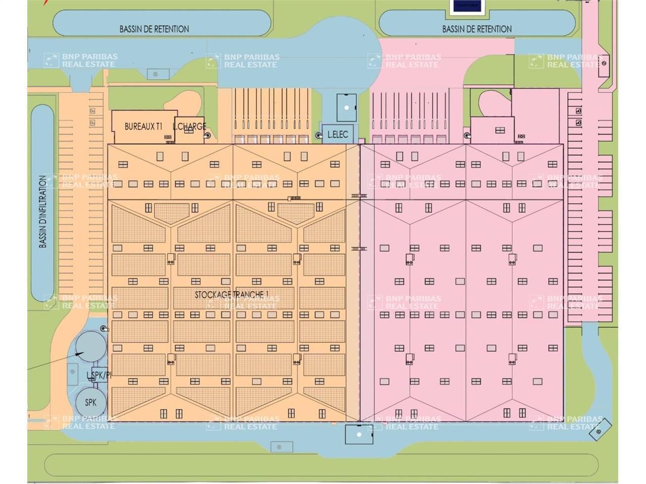 7700 m² pour cetentrepôts classe a en location à Augny