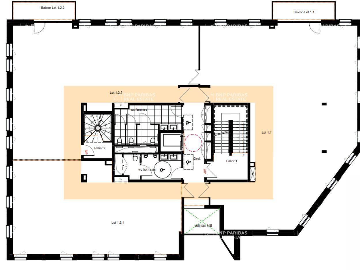 1421.82 m² pour ce bureaux en vente à Marcq-en-baroeul