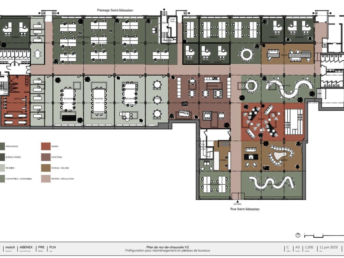 1966 m² pour ce bureaux en location à Paris
