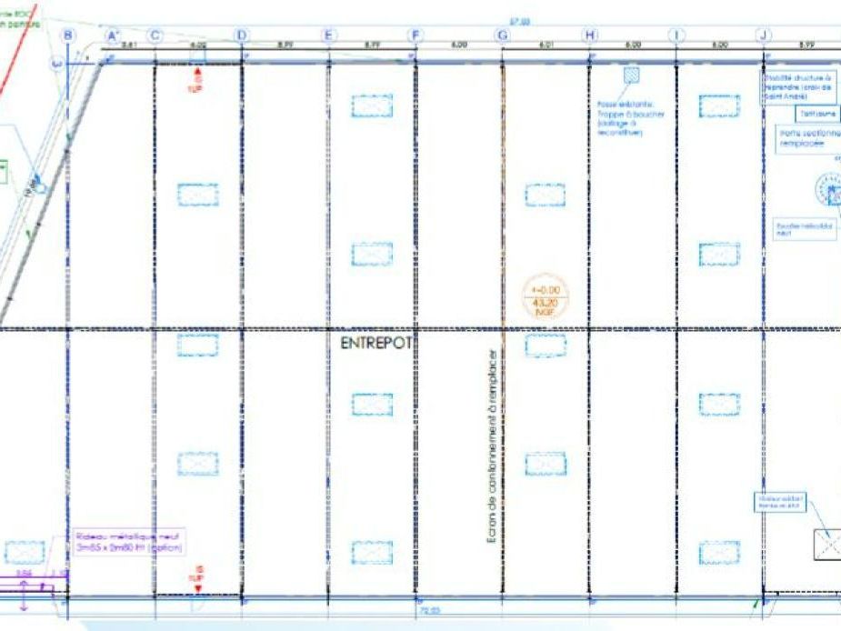 2505 m² pour ce activité en location à Le blanc-mesnil