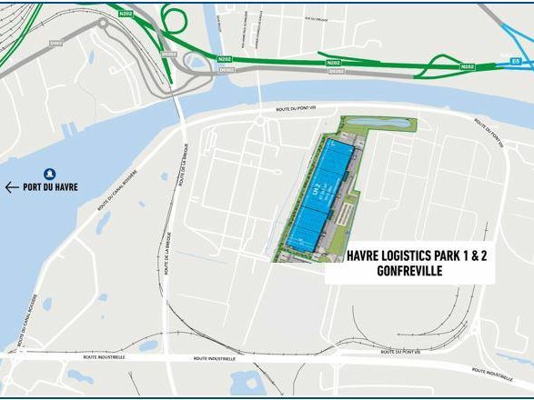 69274 m² pour cetentrepôts classe a en location à Gonfreville-l'orcher