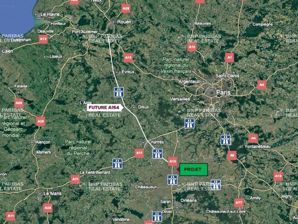 Location Entrepôts classe A 86167.1 m² non divisibles 28310 Toury