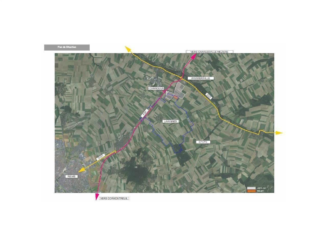 43557 m² pour cetentrepôts classe a en location à Lavannes