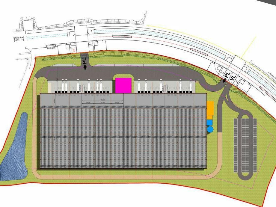 25872.4 m² pour cetentrepôts classe a en location à Appoigny