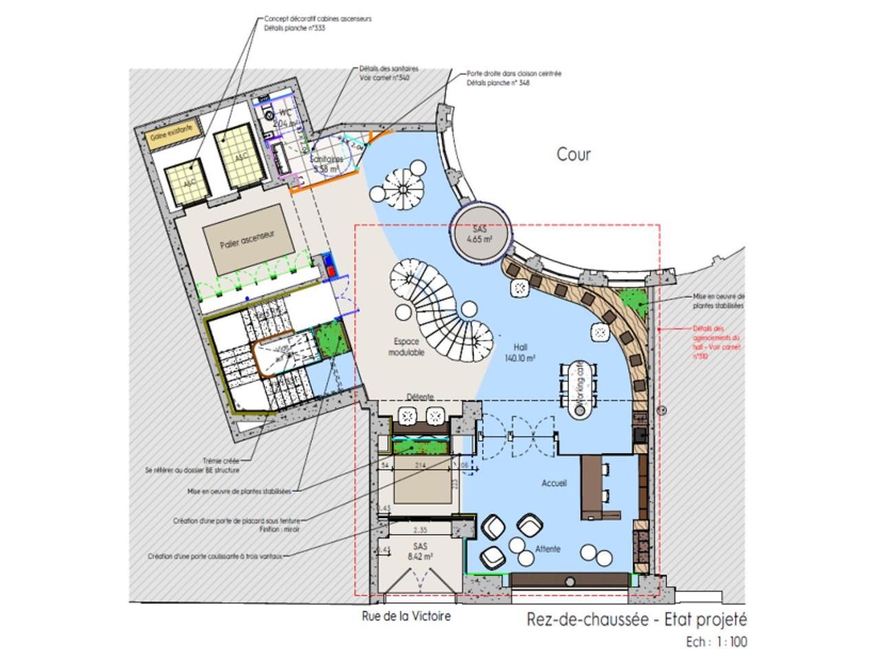 Location Bureaux 3106.81 m² non divisibles 75009 Paris