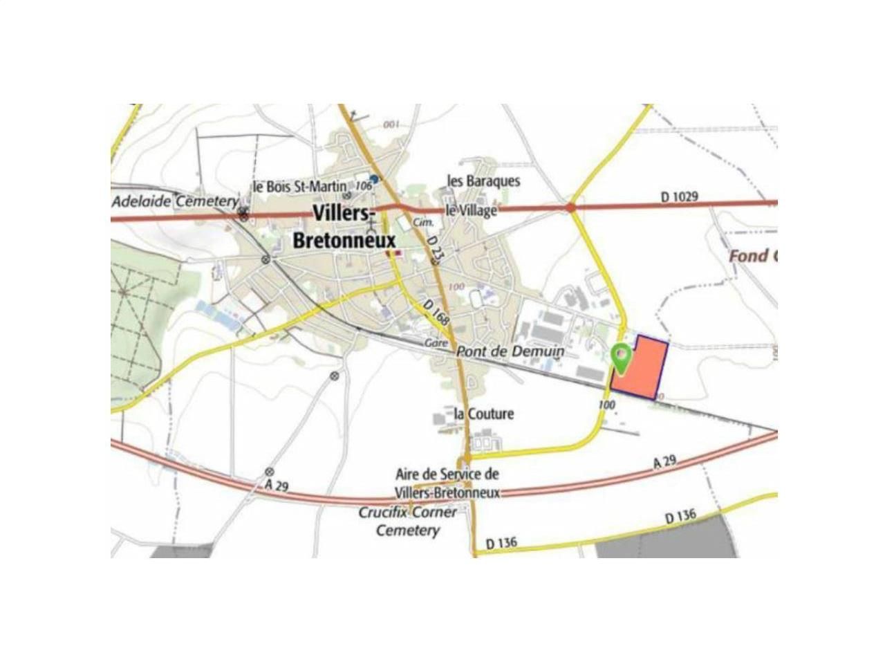 37750 m² pour cetentrepôts classe a en location à Villers-bretonneux