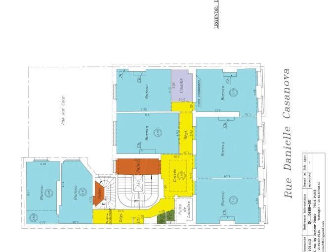 Location Bureaux 210 m² divisibles 75002 Paris