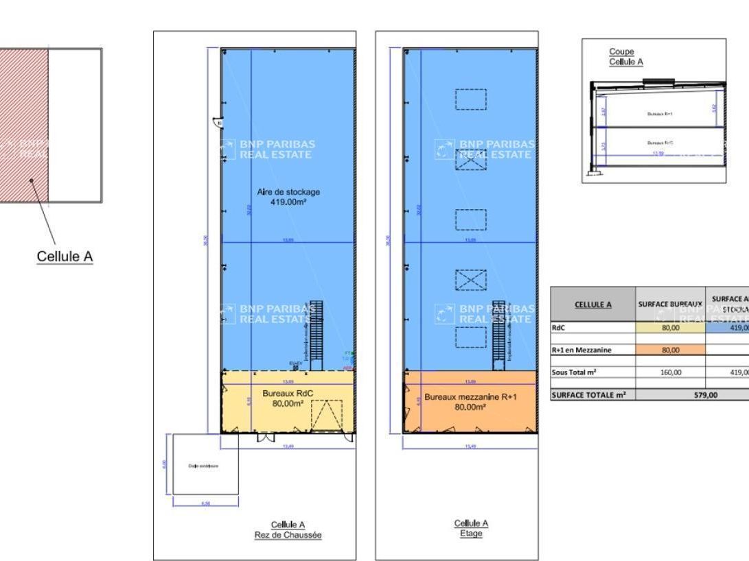 579 m² pour ce activité en location à Villeneuve-d'ascq