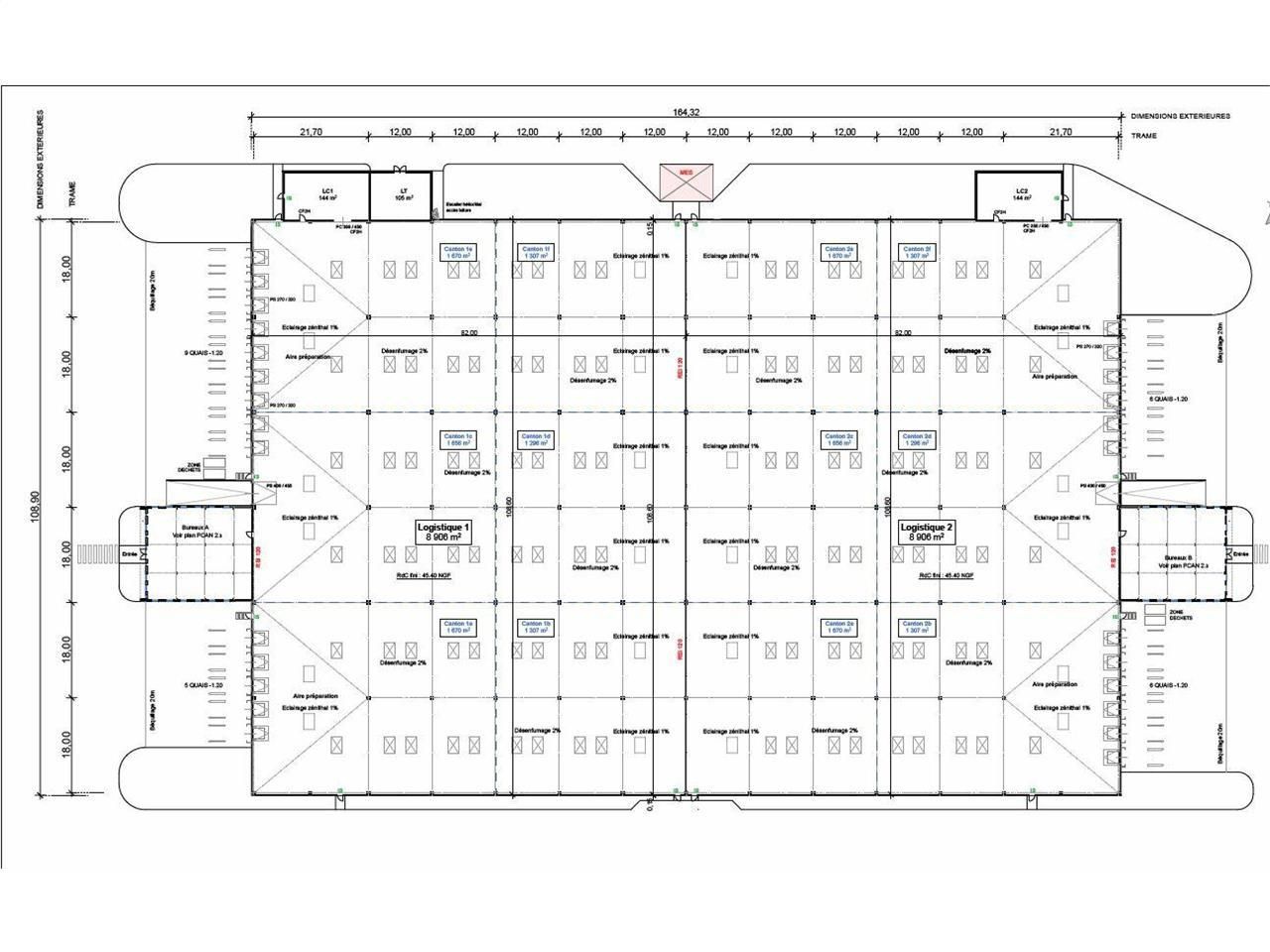 Location Activité 19606 m² non divisibles 95610 Éragny