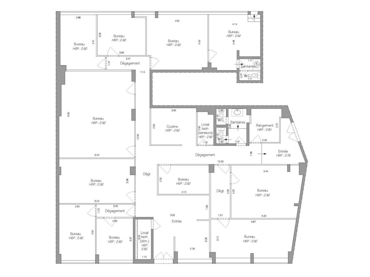 Vente Bureaux 306.5 m² non divisibles 92300 Levallois-perret