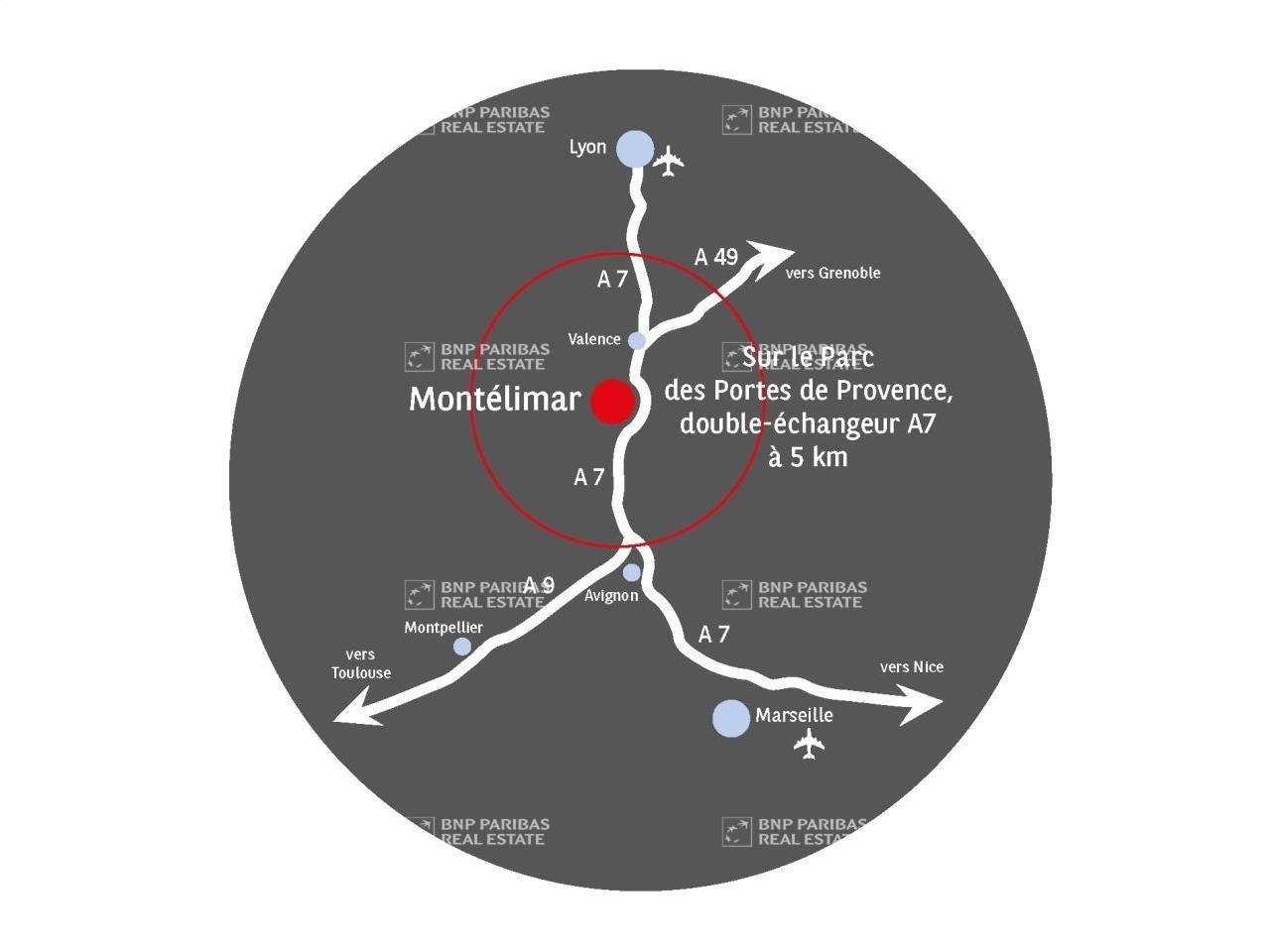 30000 m² pour cetentrepôts classe a en location à Montélimar