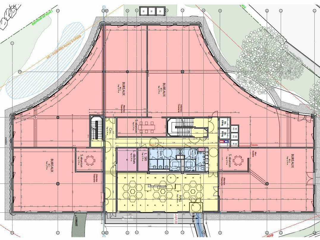 Location Bureaux 1332.99 m² non divisibles 06560 Valbonne