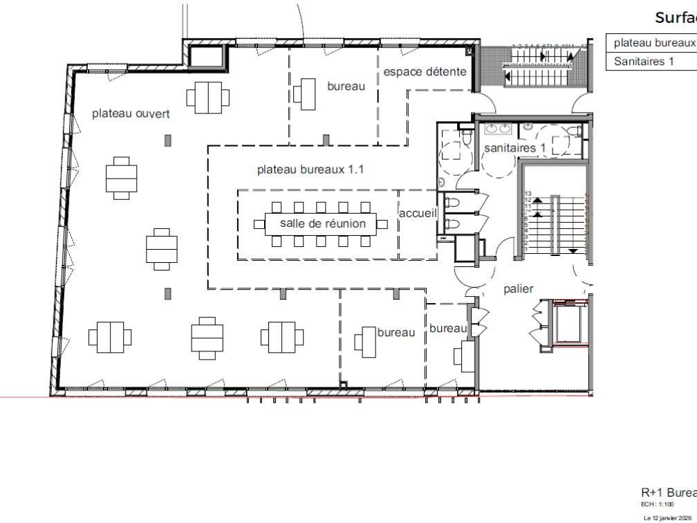 Location Bureaux 1520.81 m² divisibles 76230 Bois-guillaume