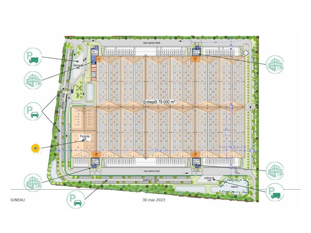 81727 m² pour cetentrepôts classe a en vente à Auneau-bleury-saint-symphorien