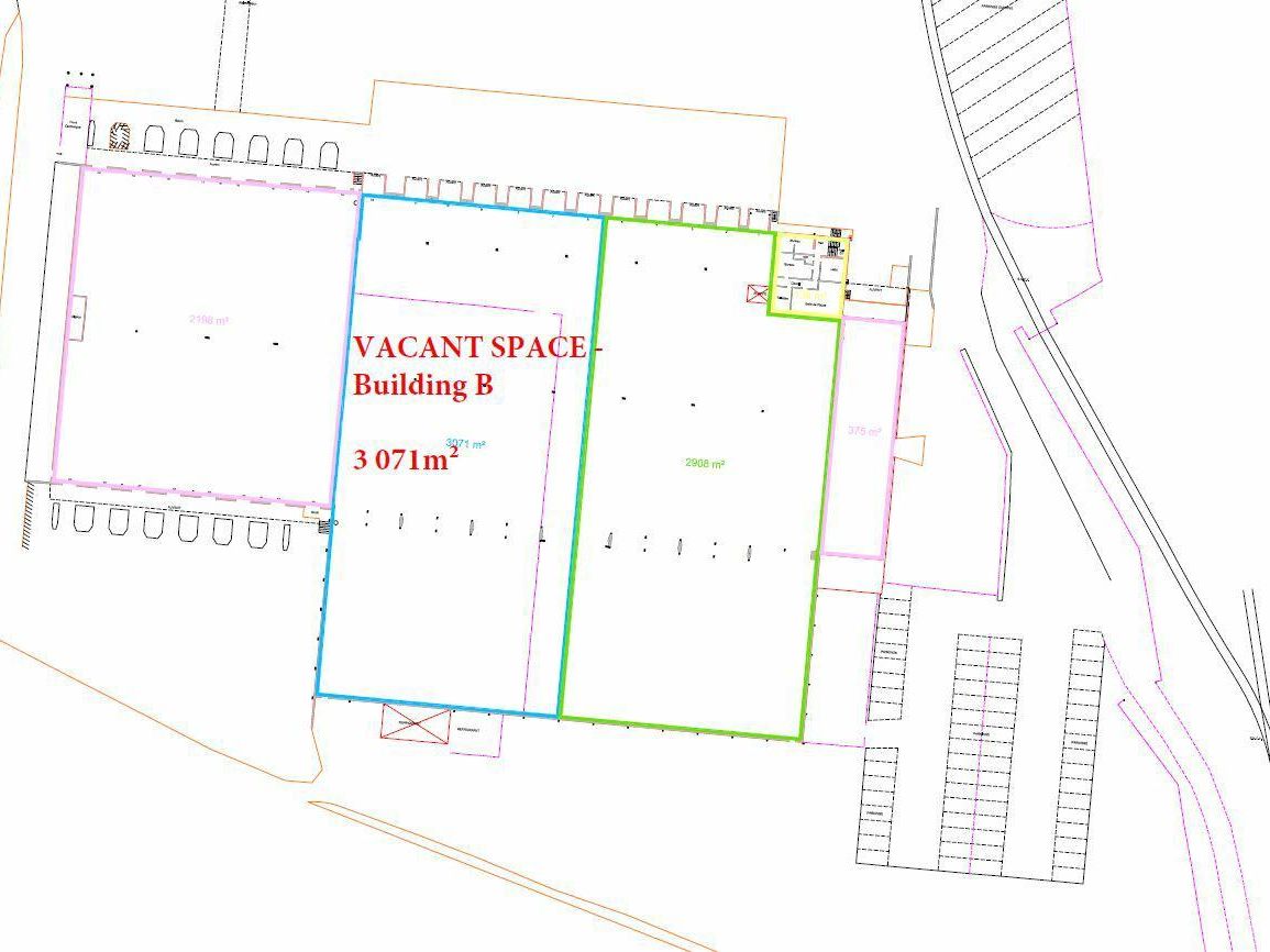 3071 m² pour cetentrepôts classe c en location à Avignon