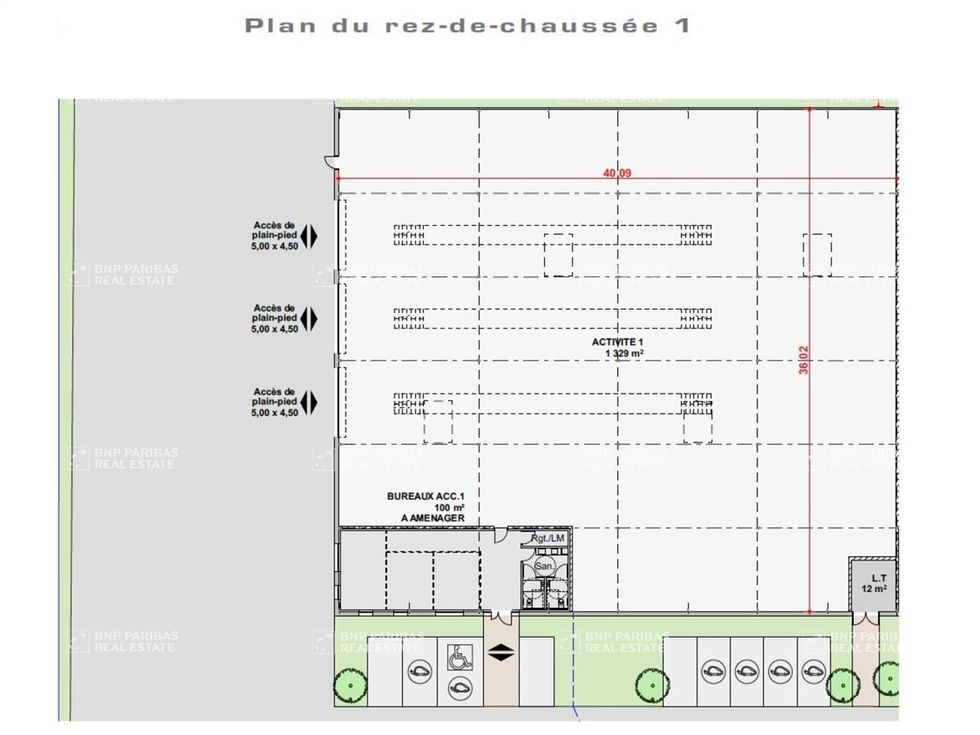 1429 m² pour ce activité en location à Billy-berclau