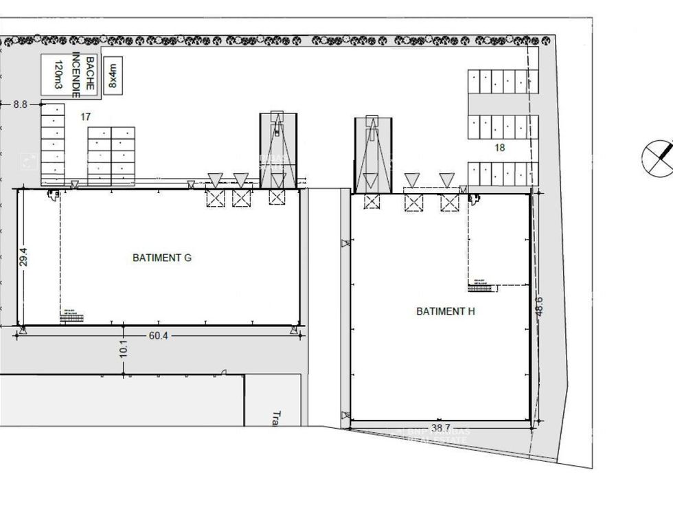 4106 m² pour ce activité en location à Cestas