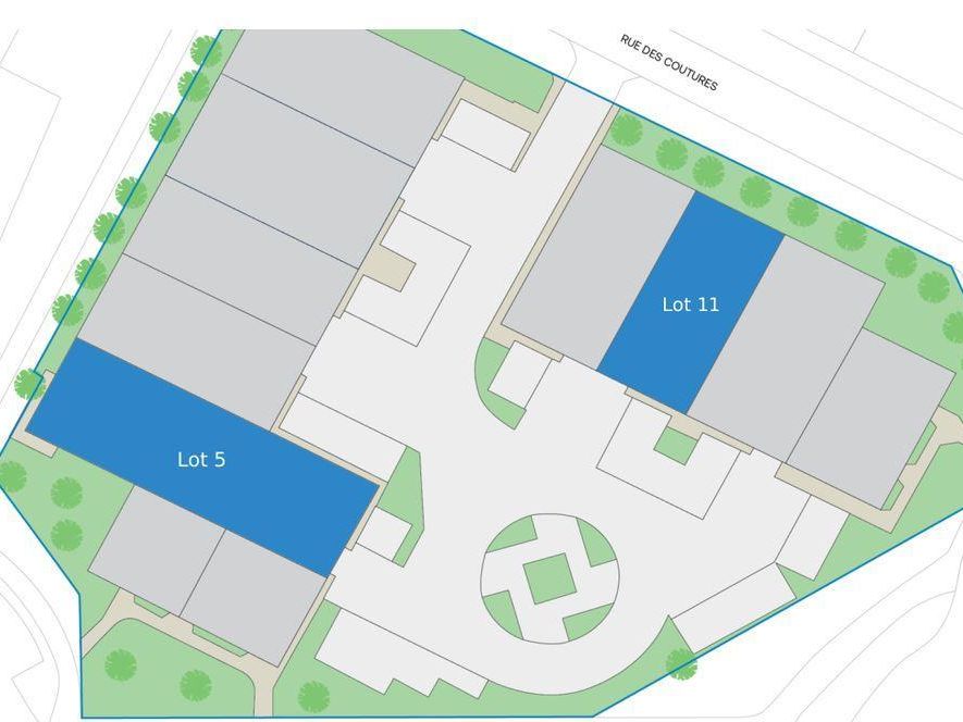 Location bureaux 800 m² non divisibles