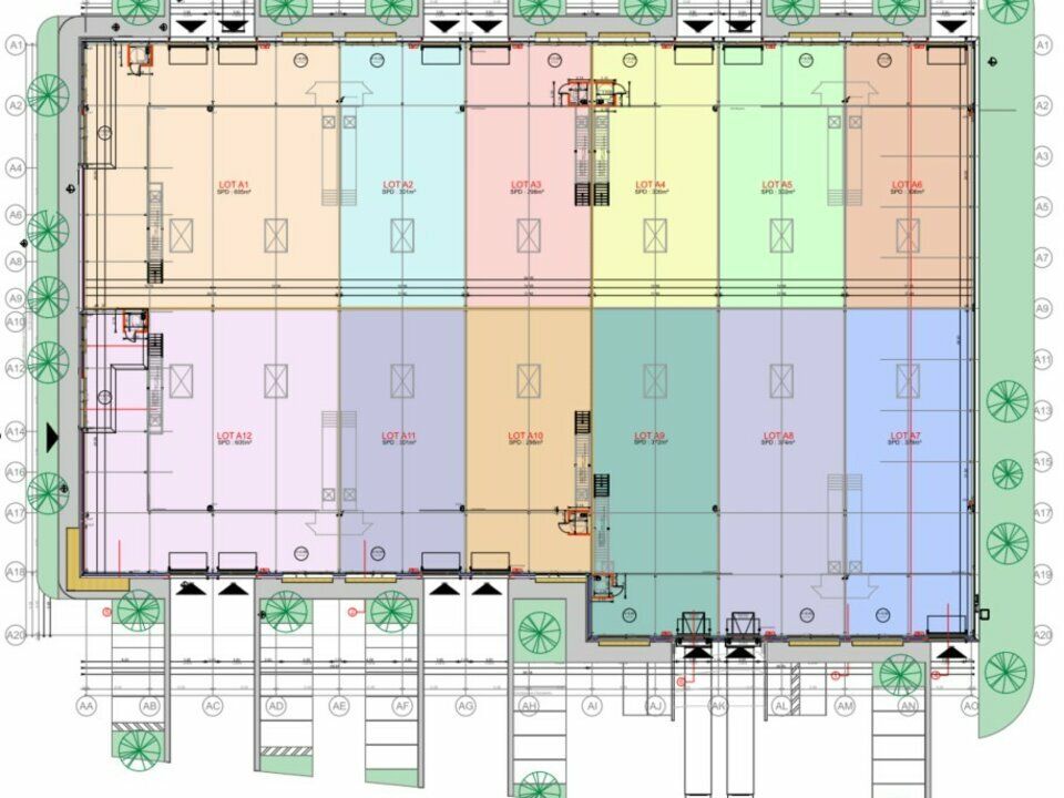 Location local professionnel 5608 m² divisibles à partir de 298 m²