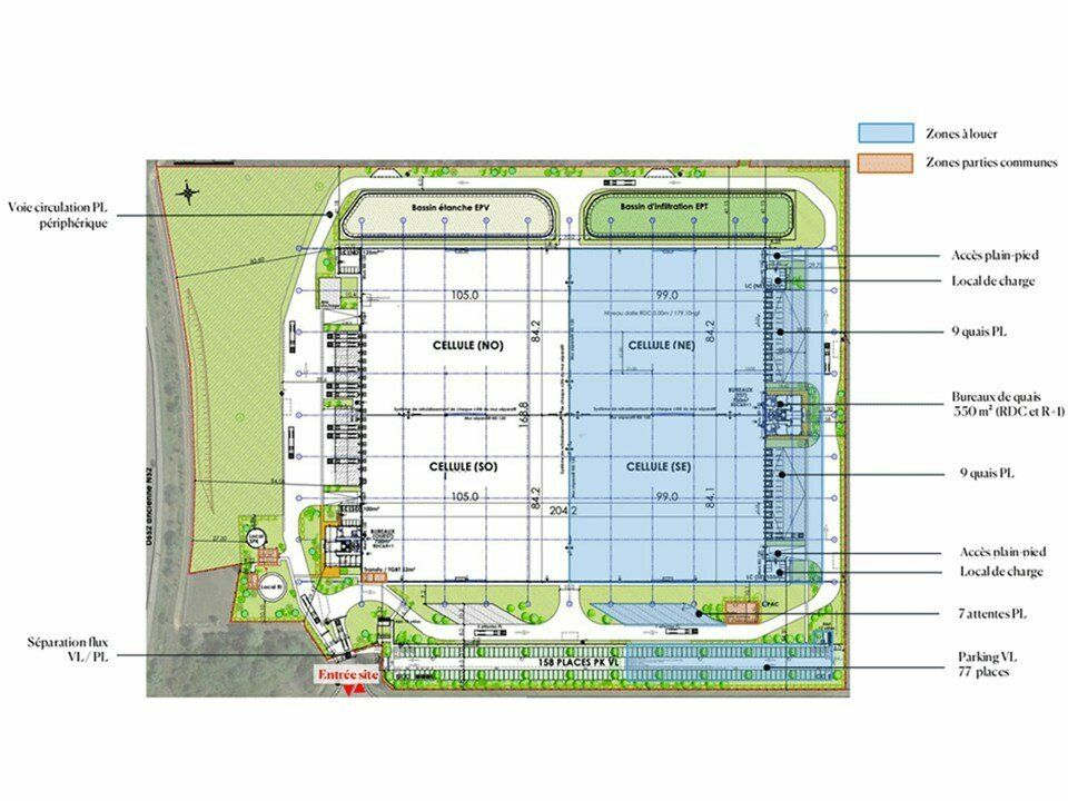 Entrepôt logistique 17 625 m² à louer - Fameck (57)