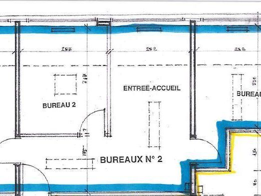 Location bureaux 65 m² non divisibles
