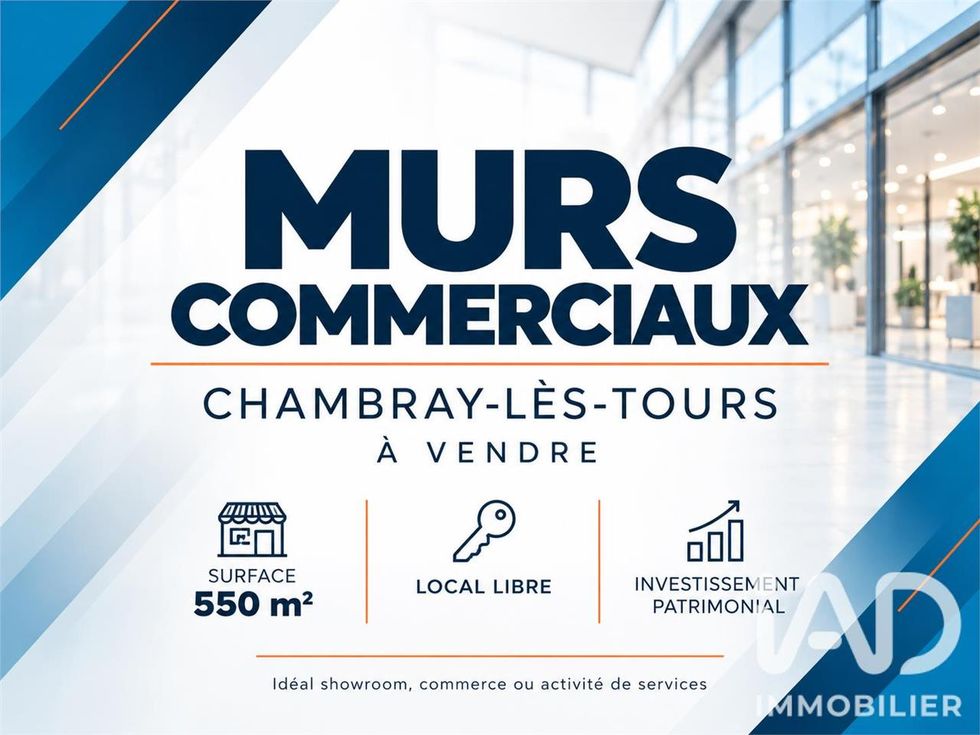 Vente local commercial 550 m² à Chambray-lès-Tours