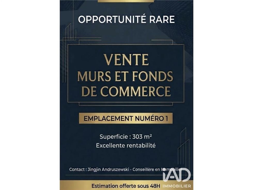 Vente fonds de commerce 303 m² à Le Vésinet