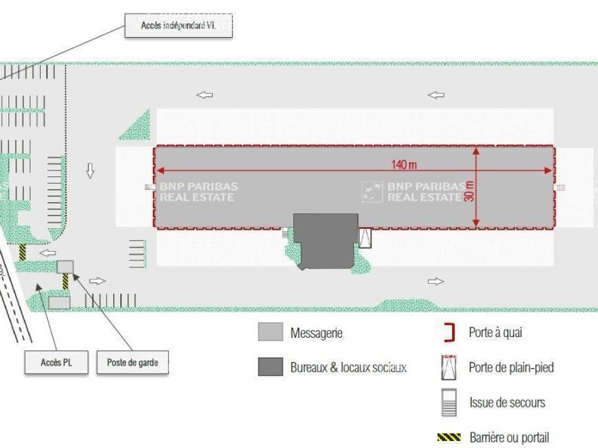 5876 m² pour cetentrepôts classe c en location à Limeil-brévannes