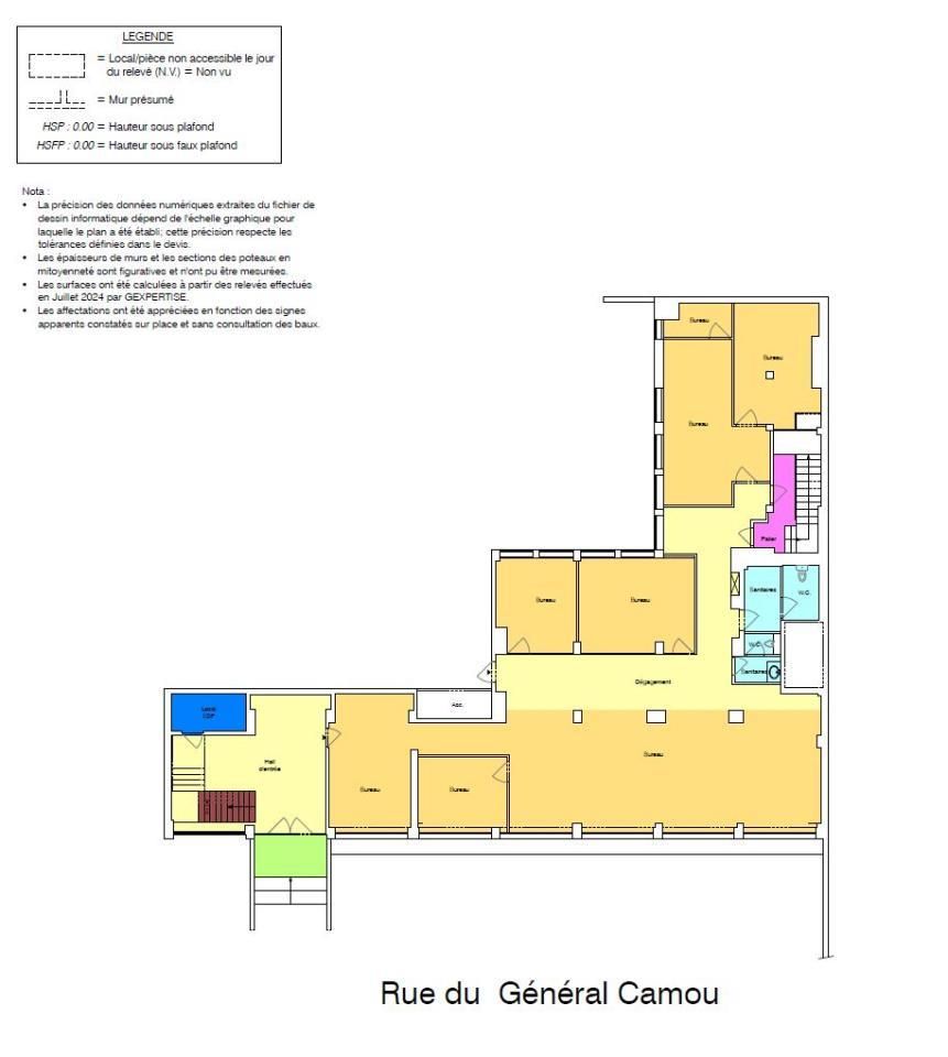 1129.3 m² pour ce bureaux en location à Paris