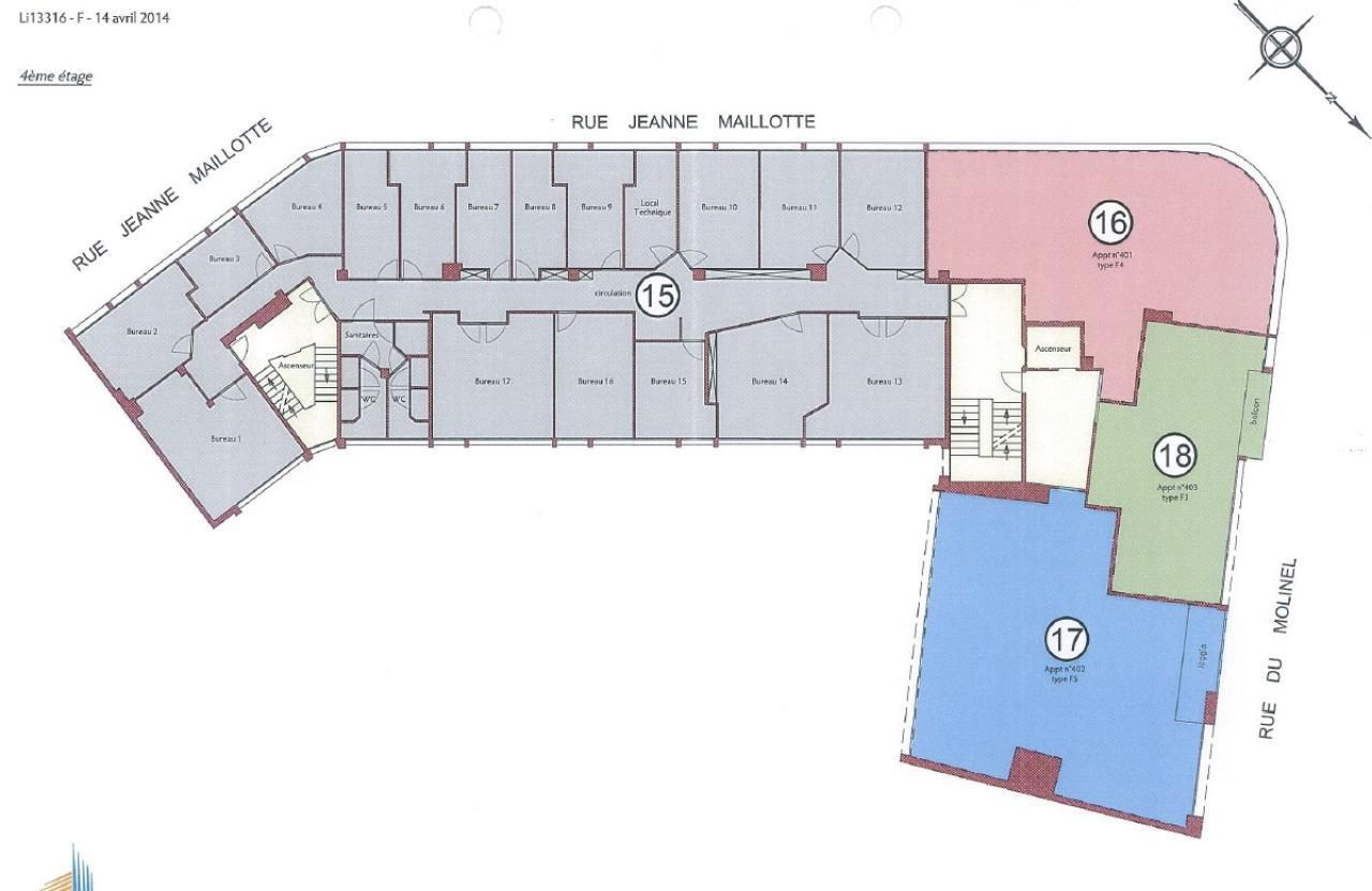 Vente Bureaux 1181.9 m² divisibles 59800 Lille